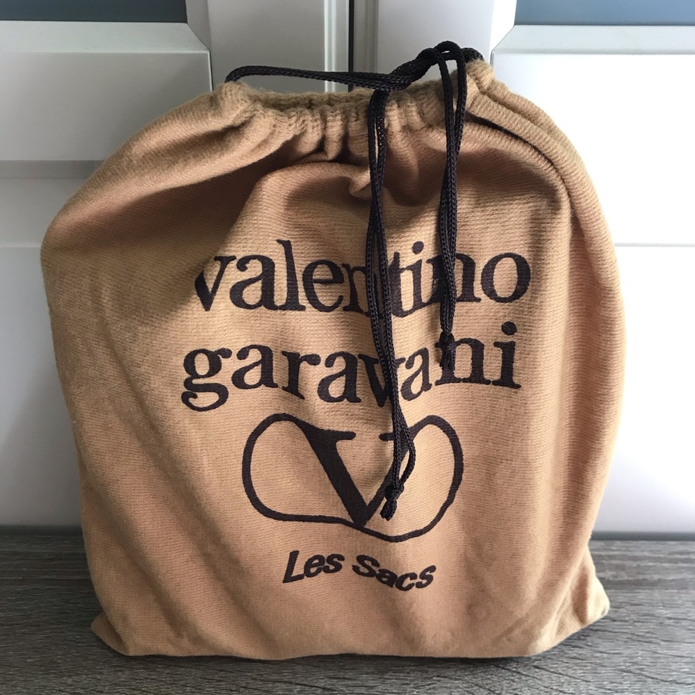 Valentino Purple Suede Chain Link Purse - Picture 12 of 14